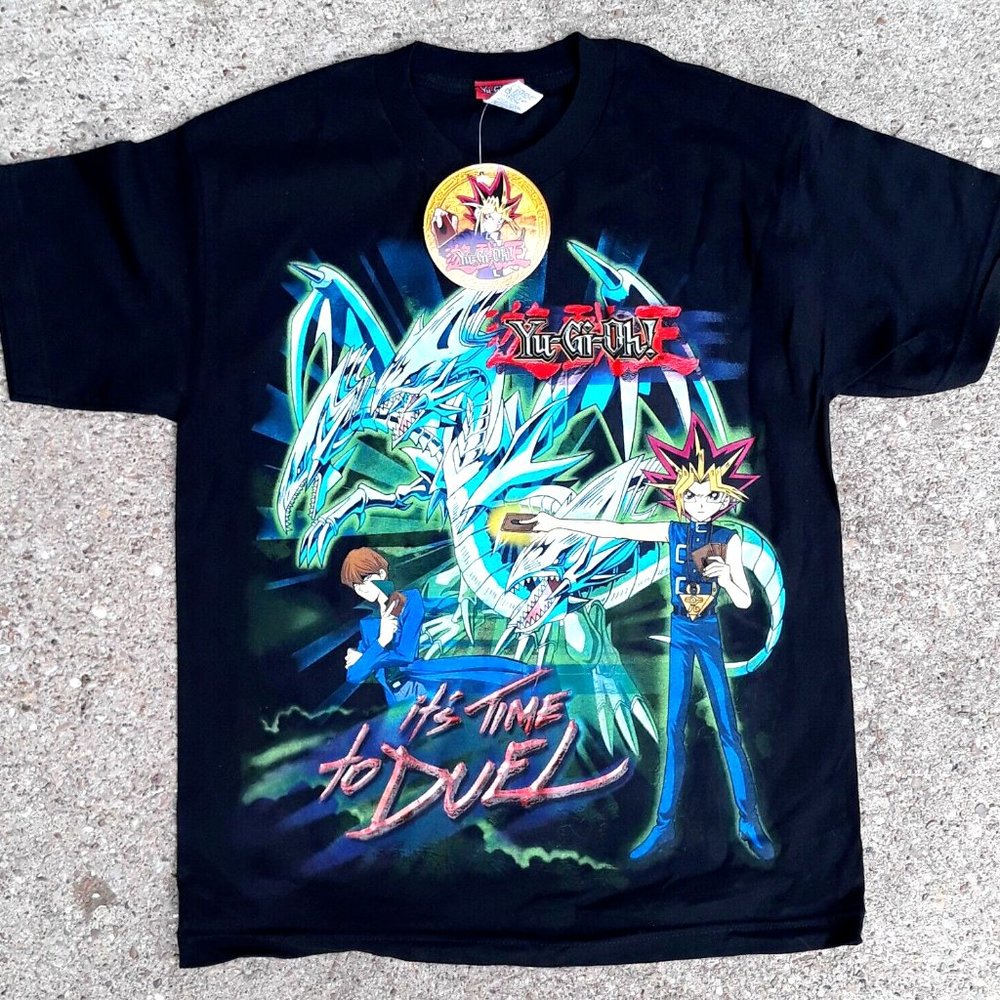 YU-GI-OH! It's Time To Duel Yugi Vs. Seto Kaiba Anime Tee Youth Size - New